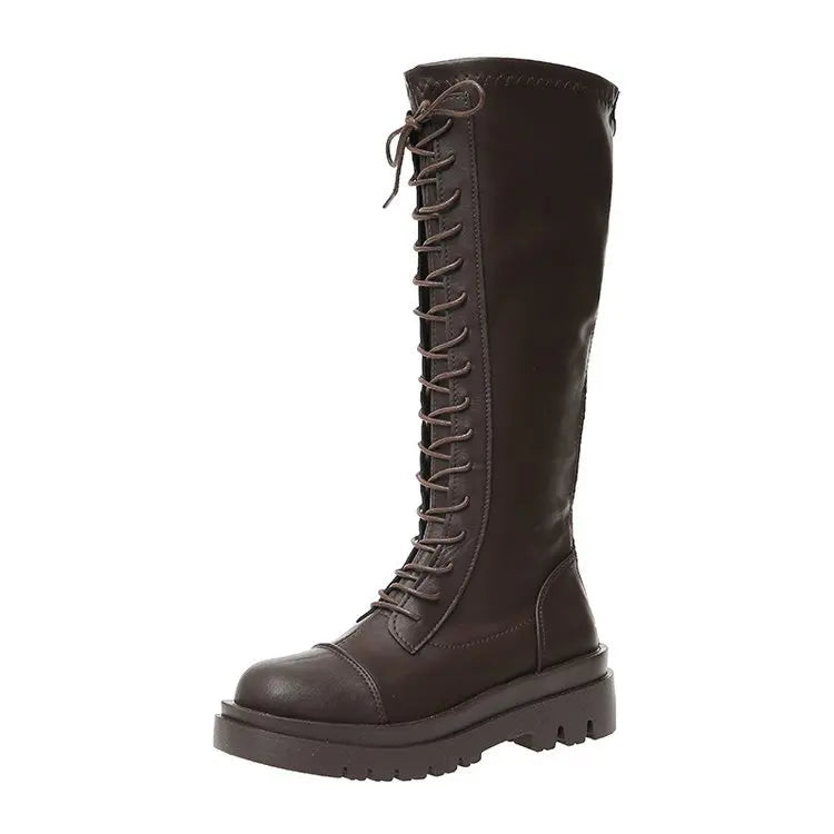 Lolita Zipper Thick Sole Zipper Boots