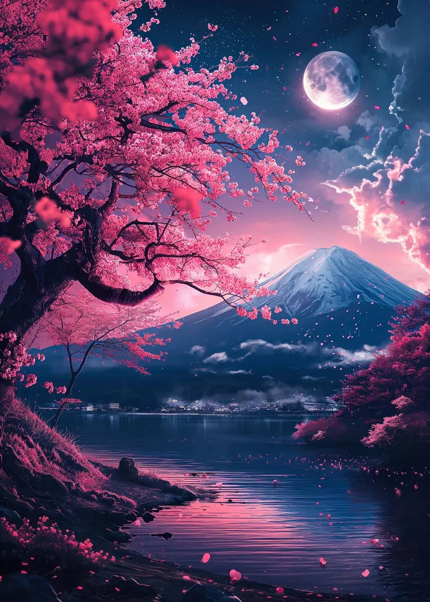 Japanese Cherry Blossoms Poster