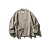 Vintage Locker Gestrickter Kimono-Cardigan