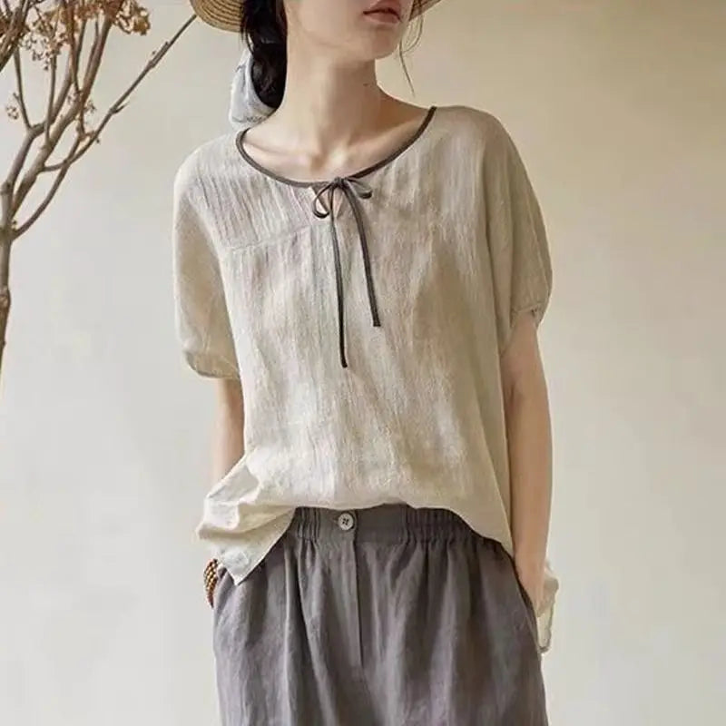 Vintage Ethnic Style Loose Fit T-Shirt