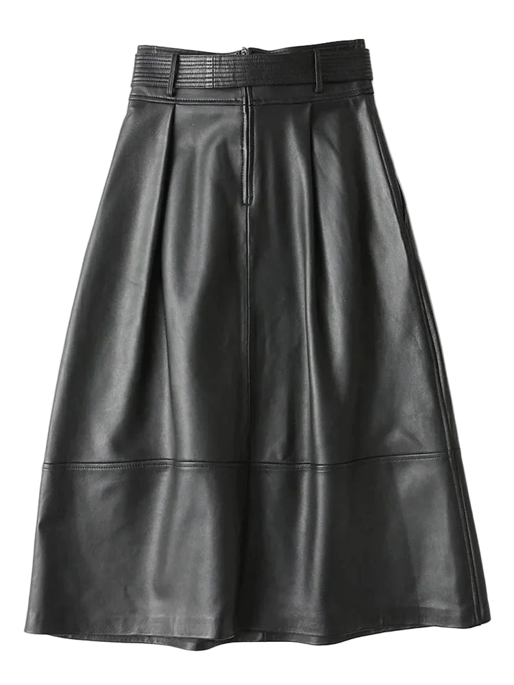 Black Long Luxury High Waist Skirt