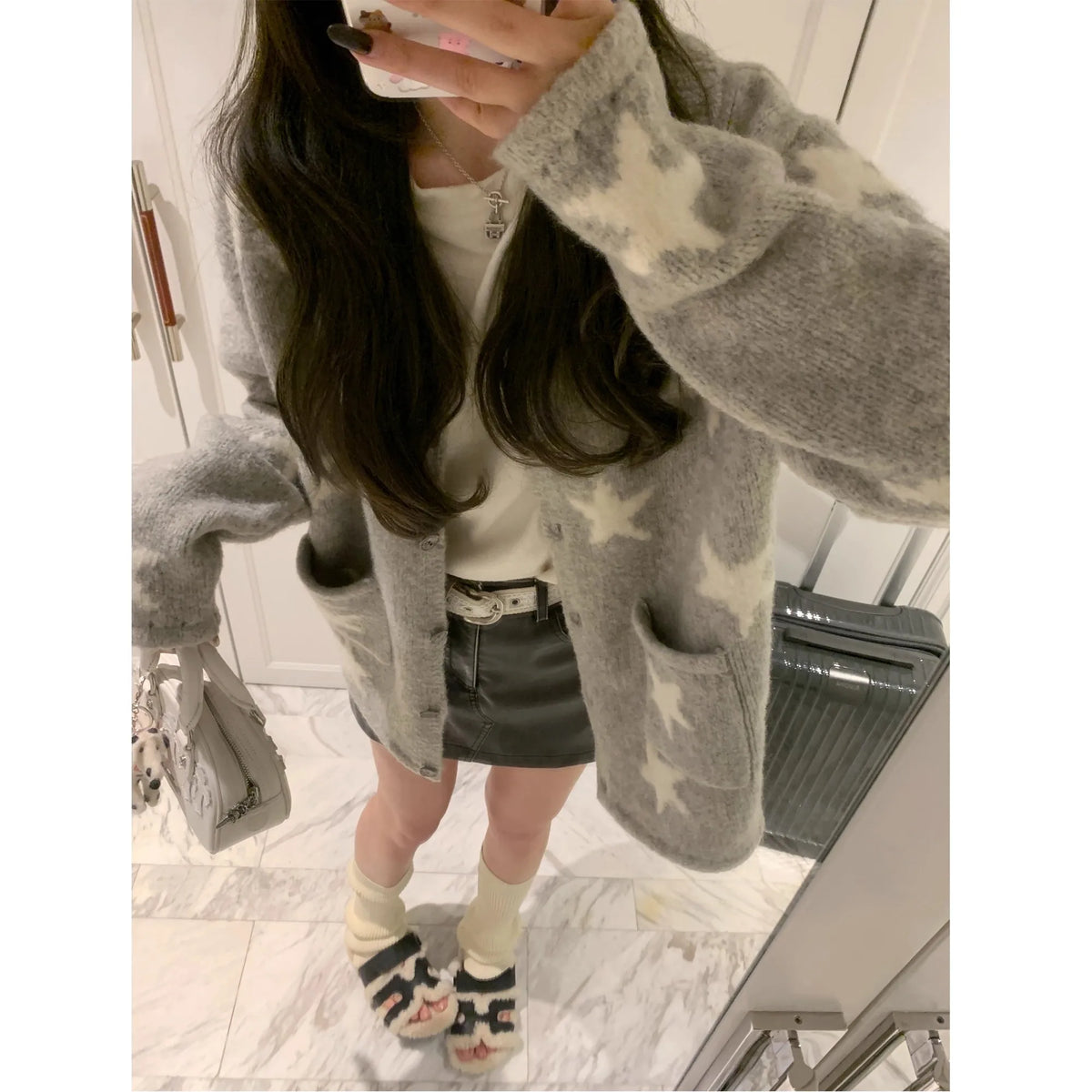 Y2K Oversized Cardigan