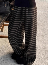 Vintage Grunge Knitted Wide Leg Pants