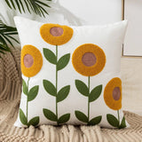 Vintage Embroidered Throw Pillow Cover