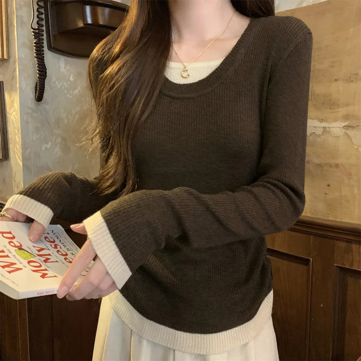 Slim Fit Long Sleeve Sweater