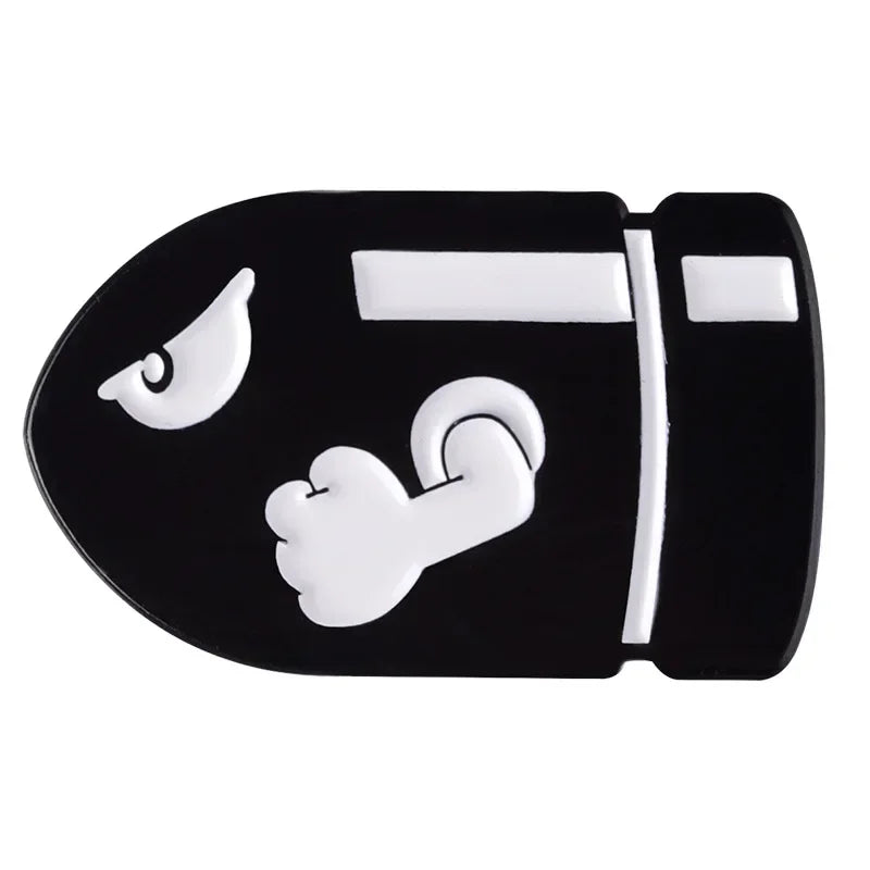 Black Bullet Styling Enamel Pin
