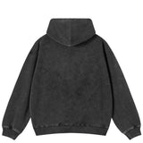 Black Cat Graphic Oversized Hoodie