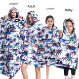 Family Oversize Sherpa Blanket Hoodie