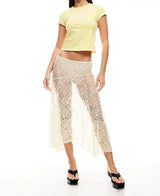 Soft Girl Transparent Lace Skirt