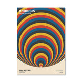 Póster geométrico naranja - Arte pop