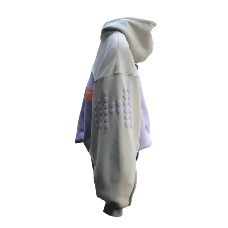 Gothic Vintage Letter Print Oversized Hoodie