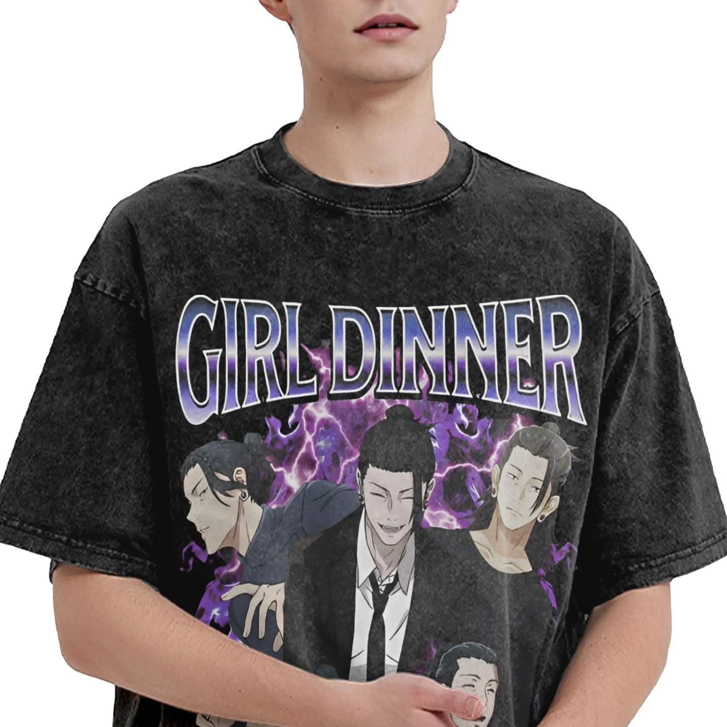 Anime Graphic Print T-shirt
