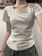 Women's Soft White T-shirt
