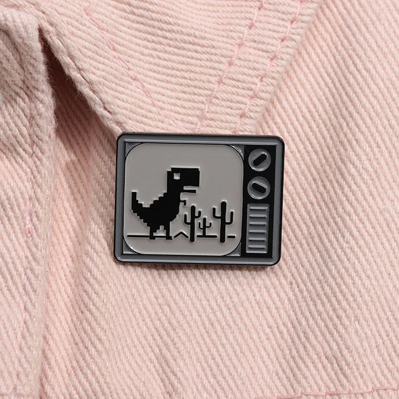 Dinosaur Badge Custom Enamel Brooch