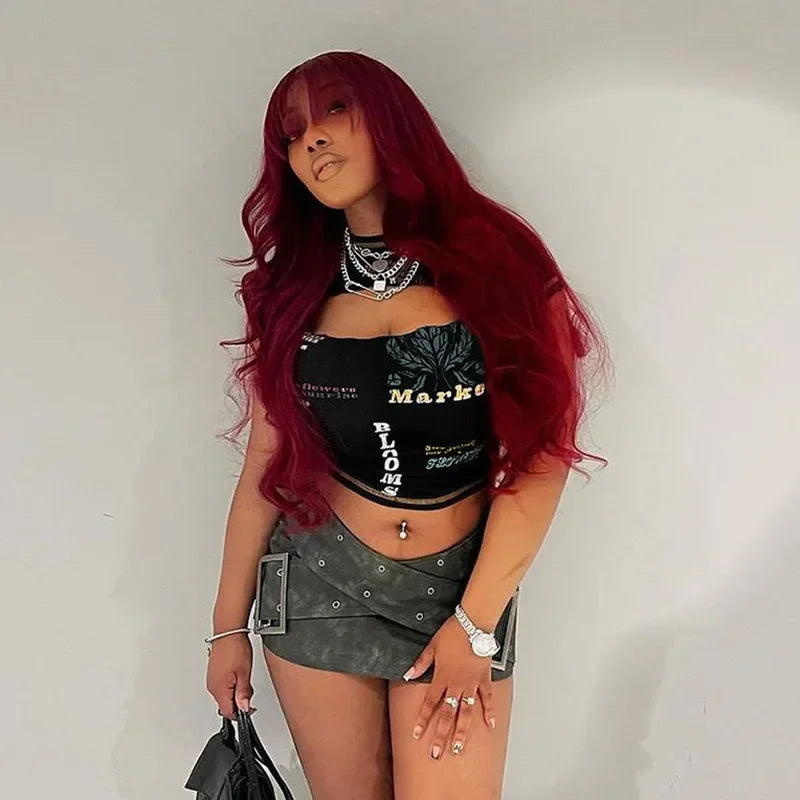 Baddie Core Cut Out Crop Top