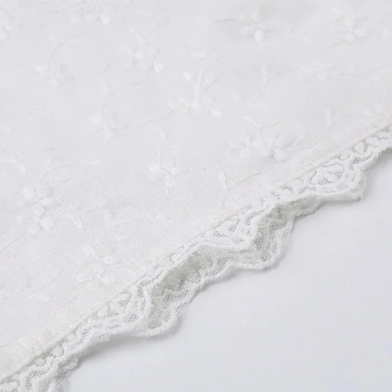 Coquette White Backless Top