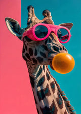 Colorful Funny Animal Blowing Posters