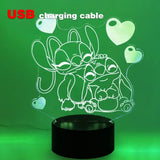 Led Cute Touch Lamp Anime Stitch
