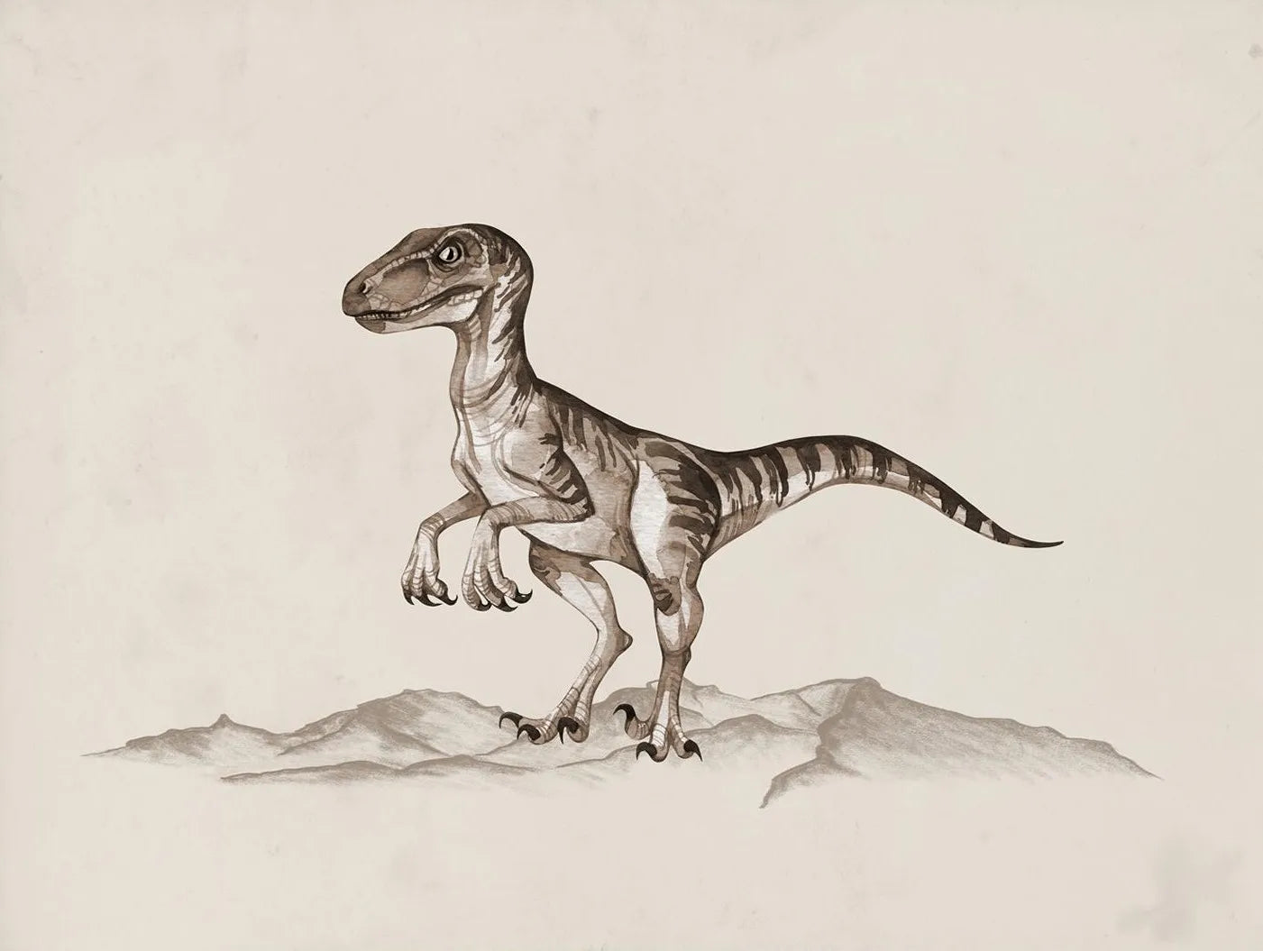 Vintage Dinosaur Chart Posters