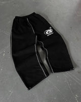 Streetwear Fashion Letter Embroidery Loose Sweatpants