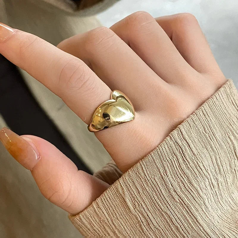 Silver Love Heart Ring