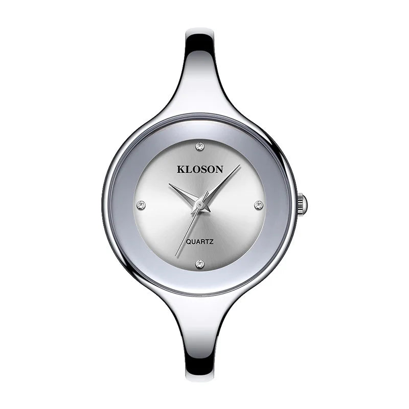 Elegant Stylish Silver Ladies Watch