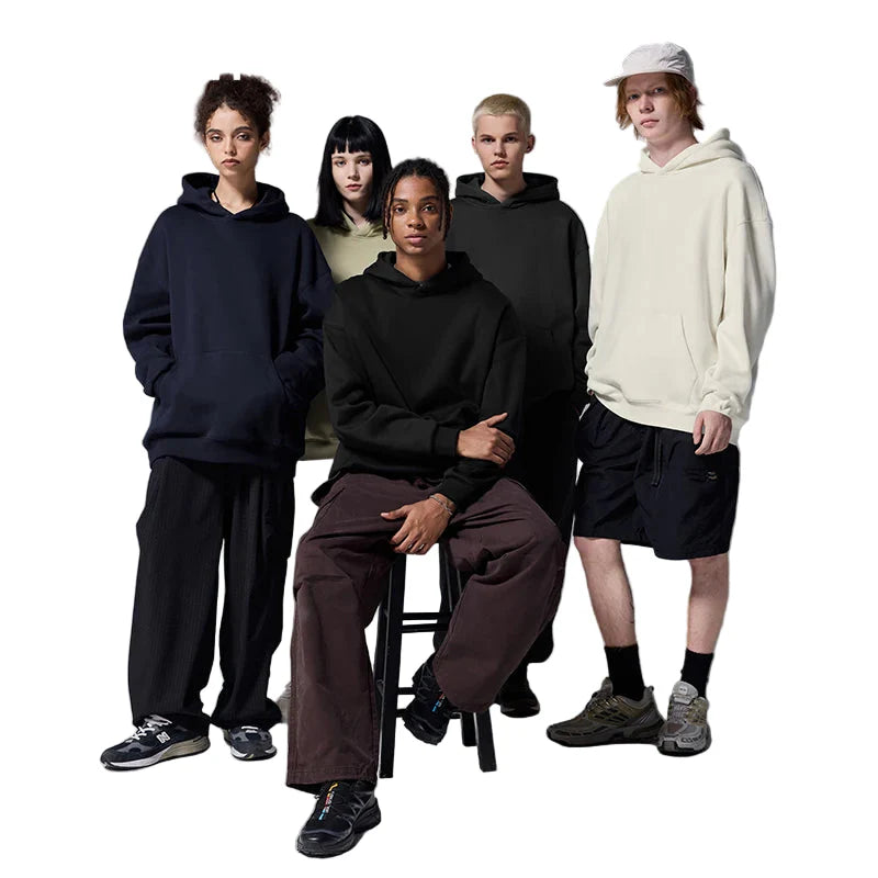 Basic Premium Minimalist Fleece Velvet Hoodie