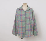 Vintage Plaid Long Sleeve Shirt