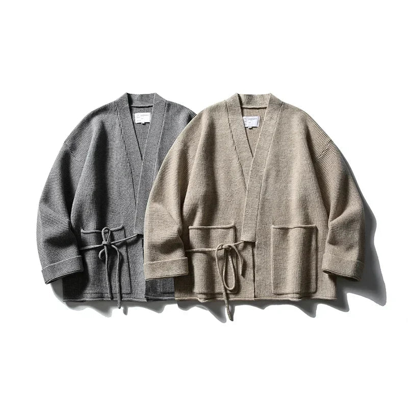 Vintage Locker Gestrickter Kimono-Cardigan