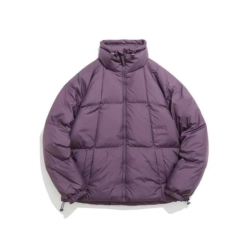 Waterproof Thicken Down Solid Color Puffer Jacket