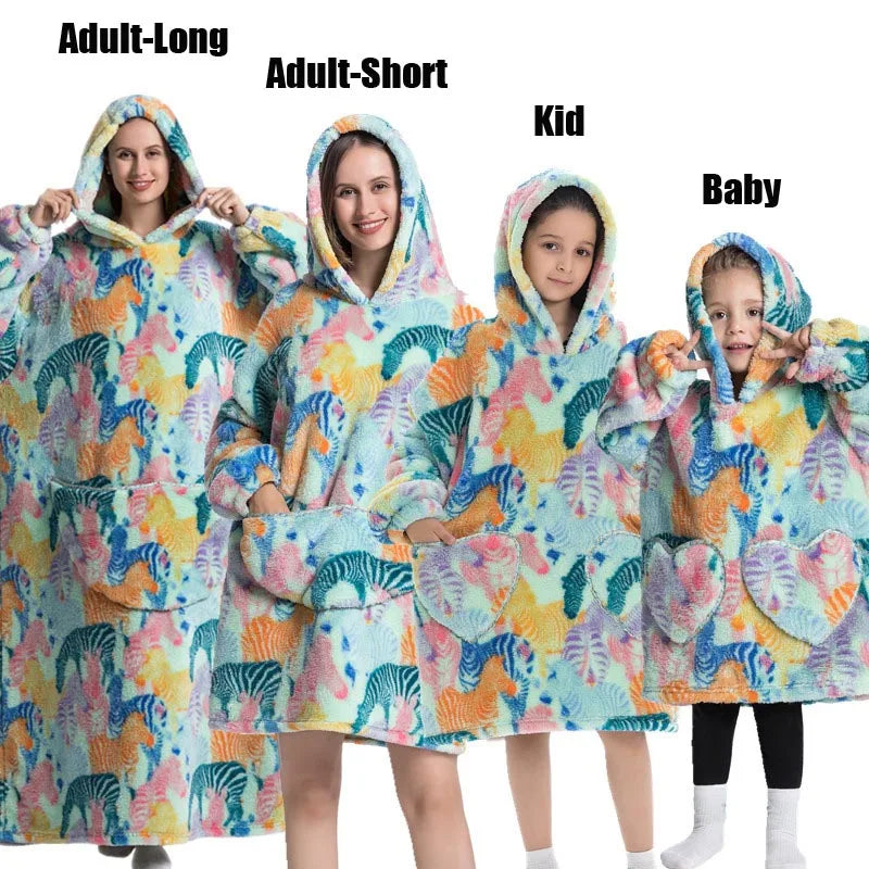 Oversized Blanket Family Matching Hoodie