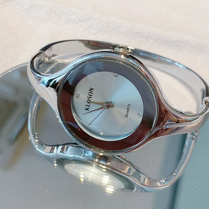 Elegant Stylish Silver Ladies Watch