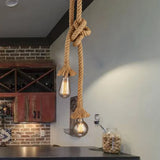 Vintage Rope Pendant Light
