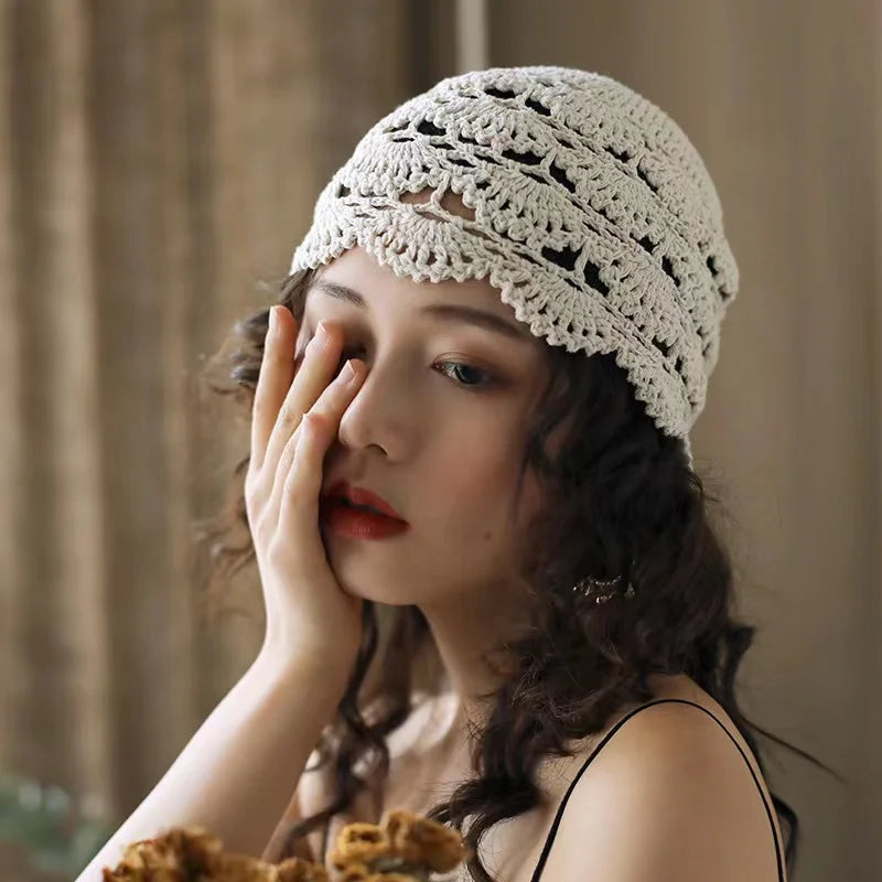 Handmade Knitted Hollow Out Beanie