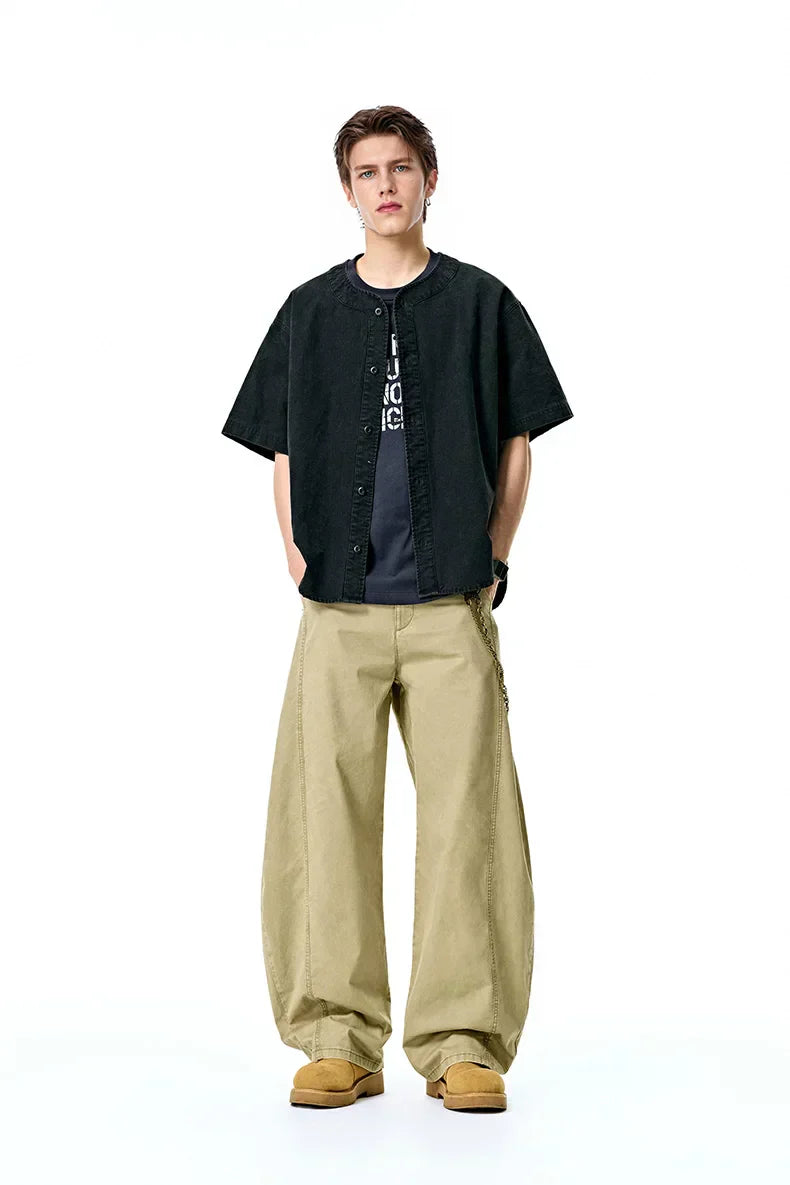 Vintage Casual Washed Cargo Pants