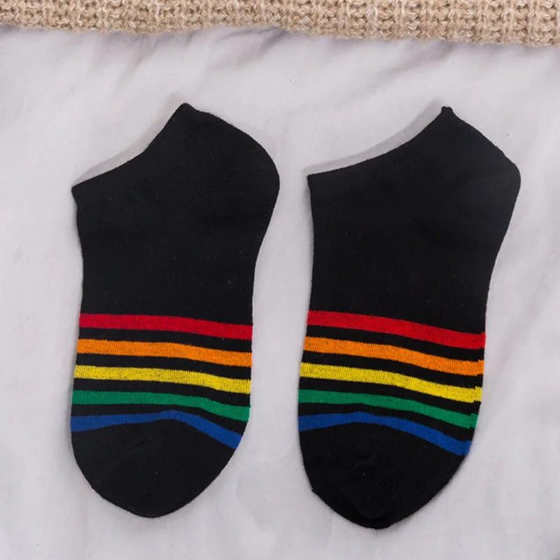 Striped Boat Rainbow Socks