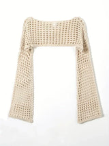 Y2K Crochet Knitted Hollow Out Crop Top