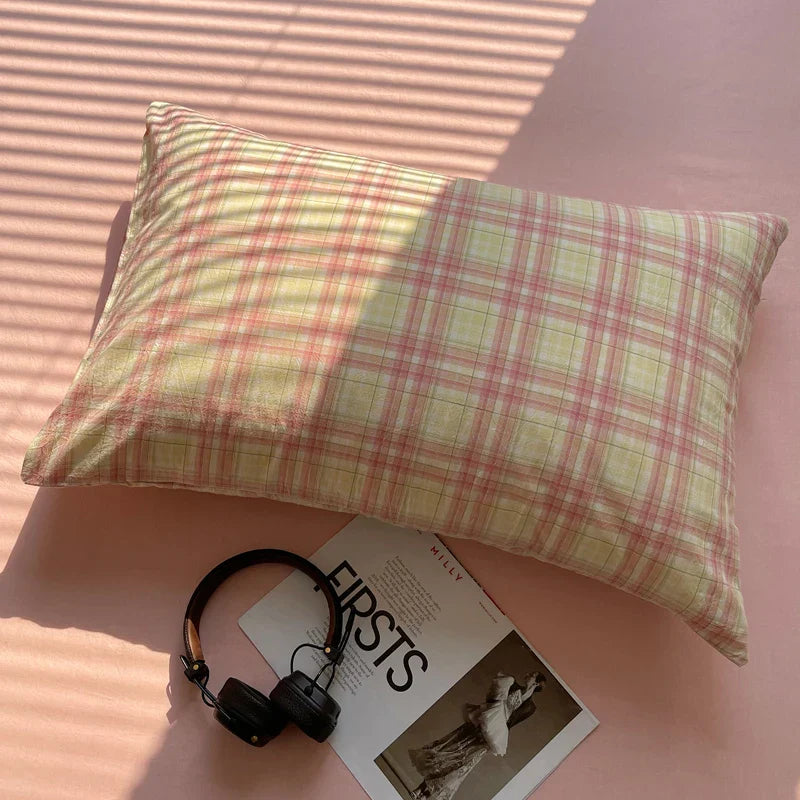 Cotton Pillowcase Colorful Stripe Pillow Case