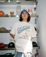 Lockeres T-Shirt mit Retro-Keksdruck