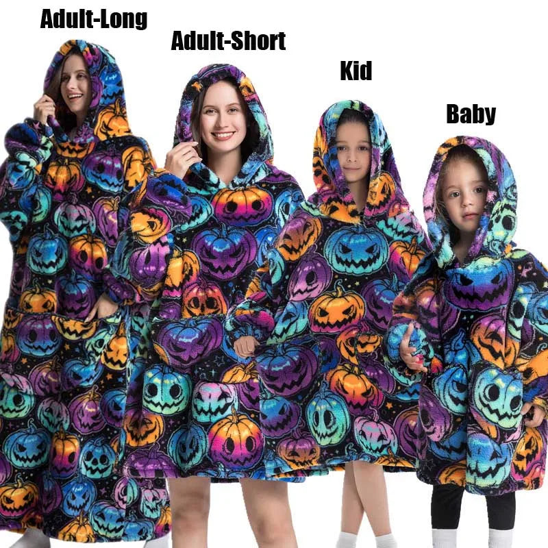Family Matching Oversized Hooded Blankets