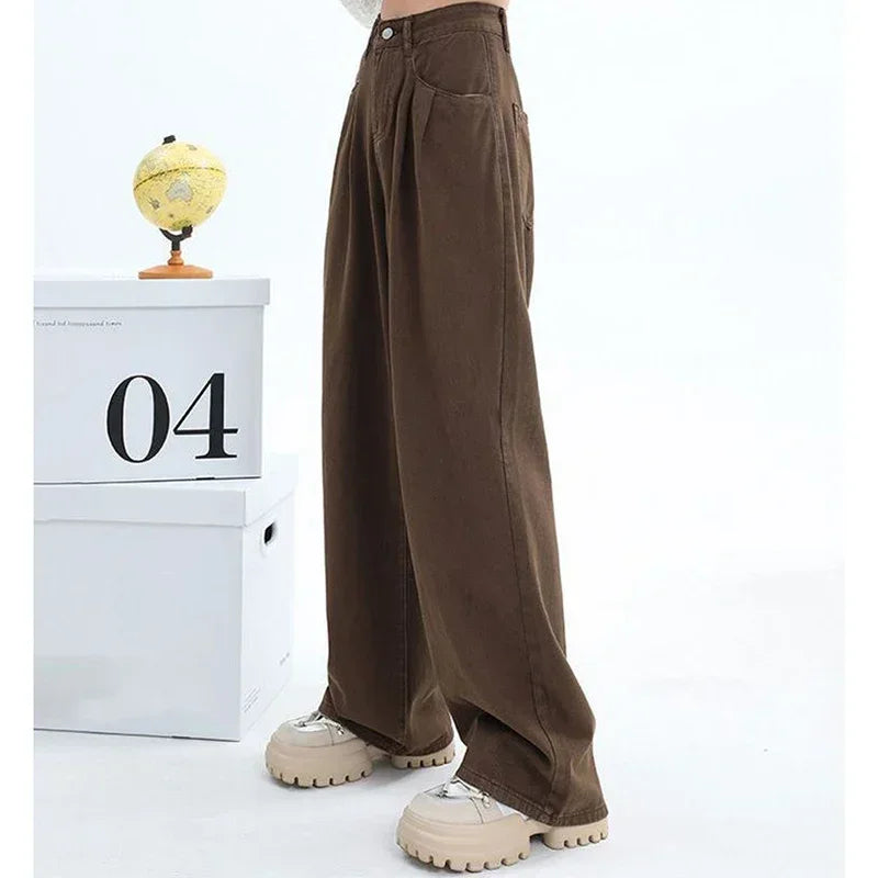Warm Wide Leg Thermal Jeans