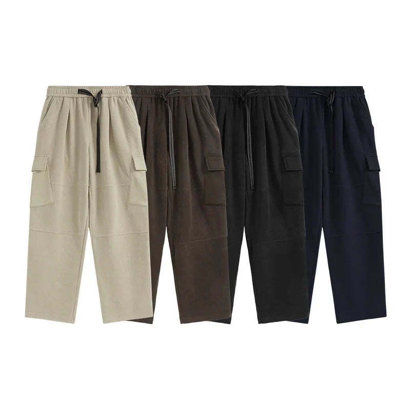 Pantalones de chándal cargo de color liso