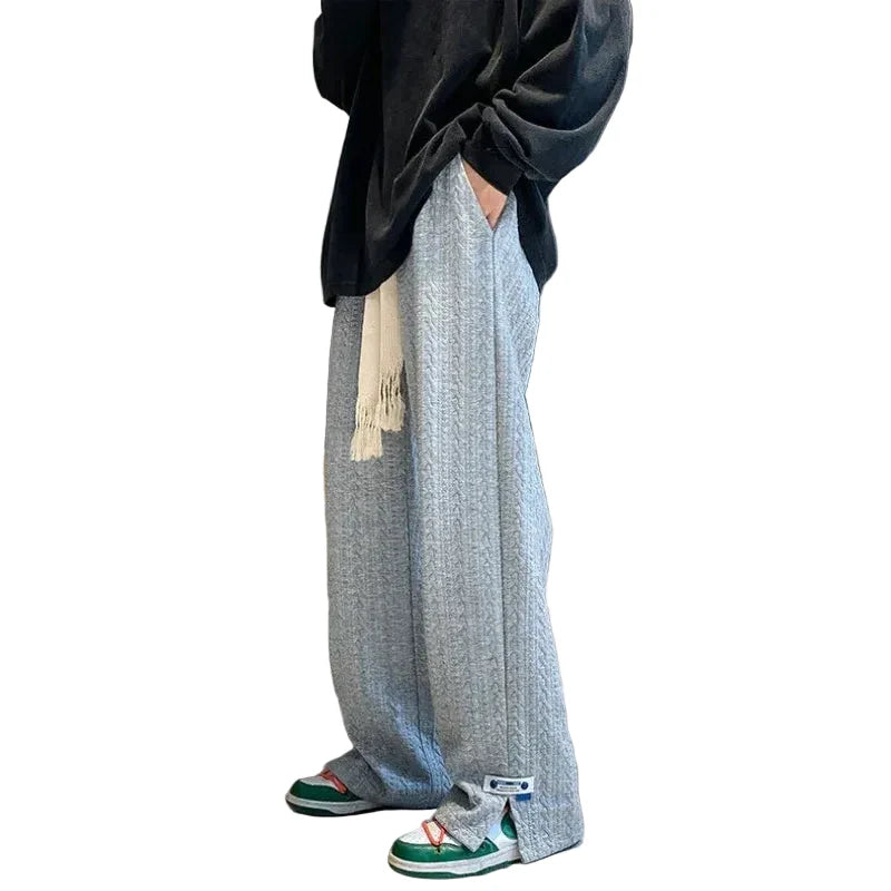 High Street Jacquard Loose Casual Pants