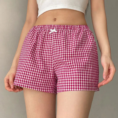 Y2K Plaid Boxer Shorts