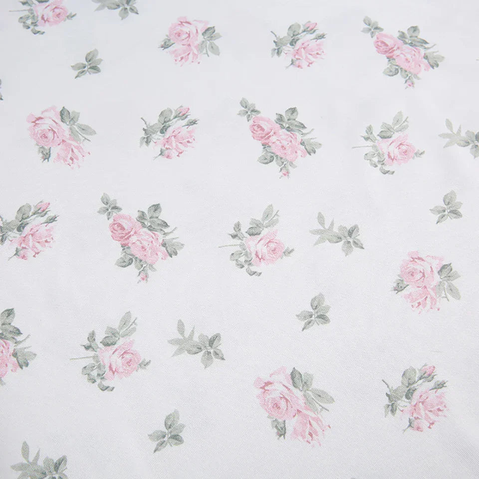 Minivestido floral con tirantes de encaje Coquette