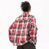 Red Plaid Wool Shirt