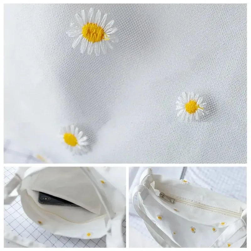 Casual Canvas Girls Shopping Handbag
