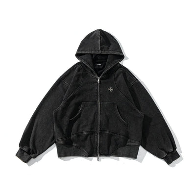 Vintage Unifarbene Trendige Lässige Hoodies