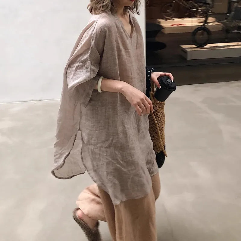 Old Money Loose Blouse Women Shirts
