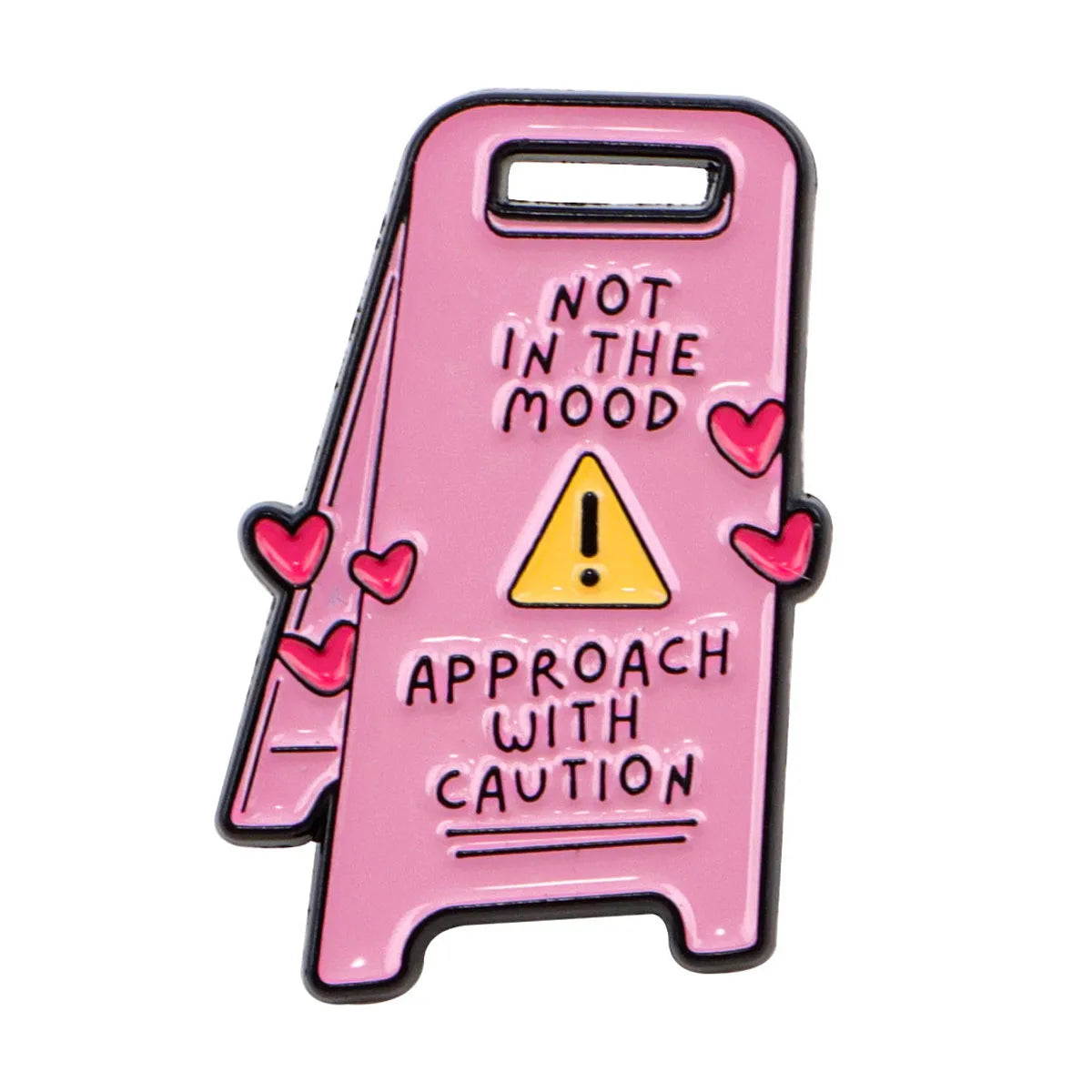 Warning Sign Brooches